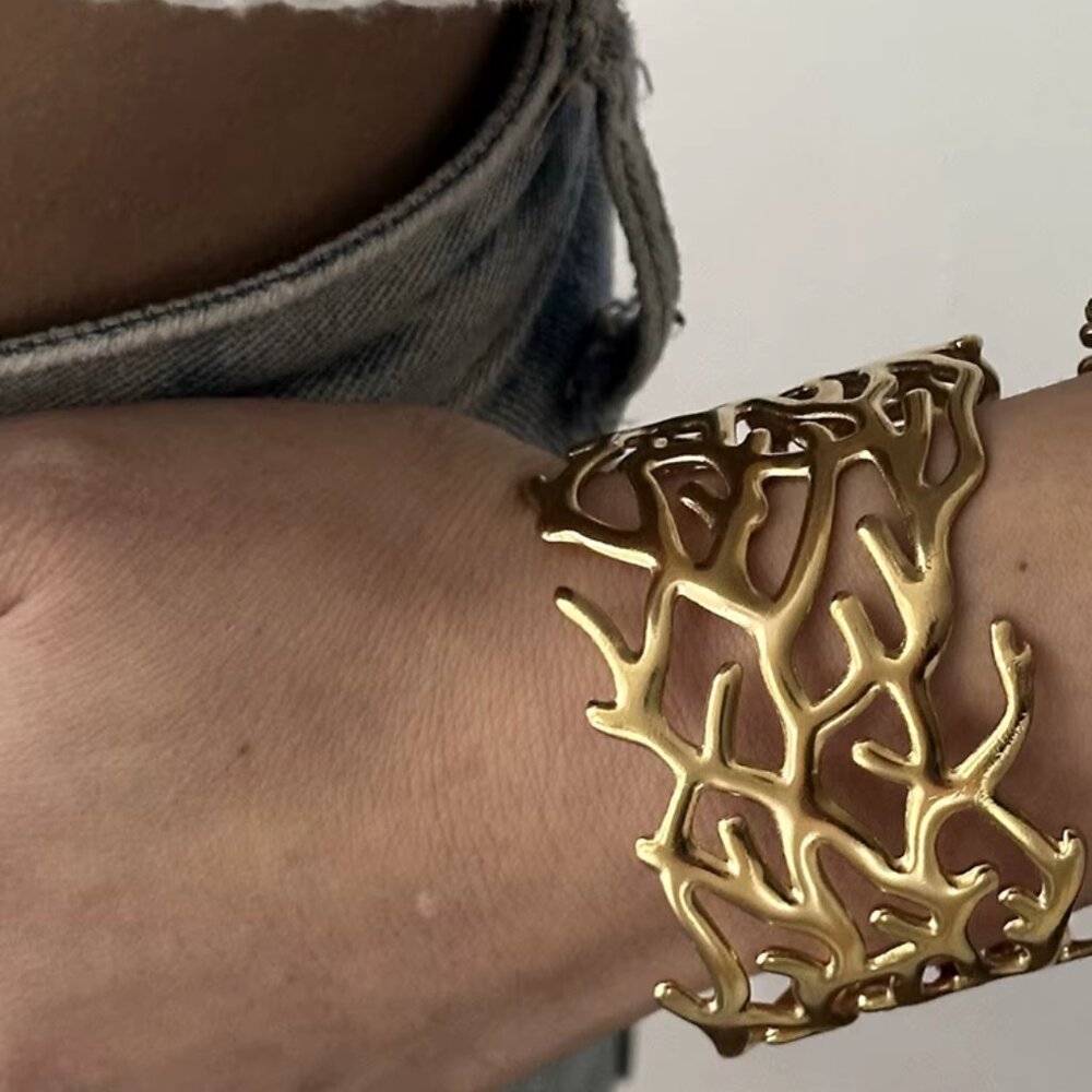 Golden Coral Dreams Bracelet by Bimini Beachwear